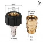 2 tk survepesuri adapterikomplekt M22 14mm / 15mm sisekeere p&ouml;&ouml;rlev kiir&uuml;hendus 3/8'' v&otilde;i 1/4 vabastuskomplekt otsik