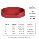 Oxfordi riidest koeravoodi: Nelja hooaja ovaalne pesa lemmikloomadele XL (80x55x14 cm)