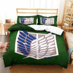 Attack on Titan Tekikate 3D Peen Anime Multikas Digitaalne Tr&uuml;kk Voodipesu Komplekt Tekikott Voodi Noorte Kodu Dekoor Poiste Kingitus 100x135cm