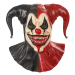 Halloween Klouni Lateksist Peakate Mask Peomask Two-tone bell clown