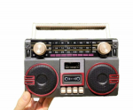 Retro P&auml;ikeseraadio FM AM SW Kaasaskantav Vastuv&otilde;tja Bluetooth 5.3 K&otilde;lar MP3 Muusikapleier Toetab USB TF Kaarti Type-C Laadimine punane