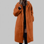 Naiste pikk &uuml;hev&auml;rviline moekas talvine avara klappkraega Palus jope S