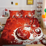 J&otilde;ulutr&uuml;kk 3D-tr&uuml;kk Pol&uuml;ester Padjap&uuml;&uuml;r Tekikott Kahe- v&otilde;i Kolmeosaline Komplekt EU Single 135*200