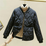 Sule puuvillane naiste Korea paksendatud jakk XXXL must