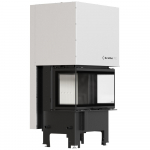 Steel fireplace KRATKI REGNOR 680/280 6 kW &Oslash; 160 3-sided