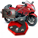 Uusim K&otilde;rge Kvaliteediga Mootorratta CNC K&uuml;lgjala Suurendus Pikendatud Jalg Tugijalg V&otilde;imendi K&uuml;lgjalg punane