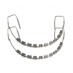 Ajutine Hamba Kaunistus Metalltraatide Klambrite Ortodontiliste Ligatuuridega Ortodontid Selgitavad Hambaarsti &Uuml;li&otilde;pilastele Harjutamise Rekvisiidid