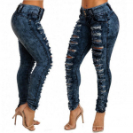 Mood Naiste vabaaja kitsad teksad Hole Denim Naiste venivad p&uuml;ksid L