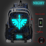 The Legend of Zelda Prinditud Reisikott USB-pordiga &Otilde;pilase Koolikott Average Size