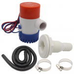 12V 1100GPH pilsipumba &auml;ravoolukomplekt veepump &auml;ravooluliitmikega