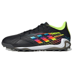 Adidas Copa Sense.1 TF Al Rihla Pakett - Must Meeste Tennised Core-Black Bright-Cyan Team-Solar-Yellow HR1853 41⅓