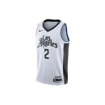 Nike NBA City Edition LA Clippers Kawhi Leonard Nr. 2 Hingavat Korvpalli S&auml;rki Meeste Topid Valge AV4644-102 XXXL