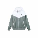 Nike Sportswear Windrunner Treeninguga Kapuutsiga Kootud Jakk Meeste &Uuml;ler&otilde;ivad Hall Valge DA0002-084 XL
