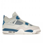 Air Jordan 4 Retro Military Blue 2024 Unisex Tossud Kreemikas Valge Hall FV5029-141 47.5