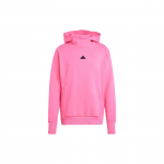 Adidas ZNE. Kvaliteetne kapuutsiga pusa &uuml;hev&auml;rvilise logoga Meeste kapuutsiga pusa Roosa IN5117 XS