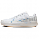 NikeCourt Air Zoom Vapor 11 HC Valge Hele Sinine Kumm Meeste Tossud Sail Kumm-Helepruun DR6966-107 40.5