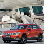 Volkswagen Tiguan L Automaatne Sisset&otilde;mmatav Auto P&auml;ikesekate K&uuml;lgakendele - Soojusisolatsioon ja Privaatsus. 5-window plastic track - specify color