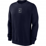 Nike &Uuml;mmarguse kaelusega logoga pikkade varrukatega dressipluus Meeste dressipluus Tumesinine M33778WB25-NVY XL