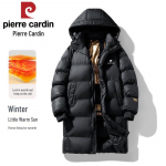 Pierre Cardin Men's Mid-length Hooded Puffer Jacket L
