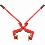 Rosfix Vertikaalne Kangihoobiga Klamber RodClamp 260KG &ndash; Plokkide Transport 10&ndash;30 cm | Kandev&otilde;ime 260 kg | Libisemisvastased Padjad