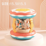 Beebimuusika m&auml;nguasja karussell Rotary projektor K&auml;sitrumm imiku Montessori varane harilik laulmine sensoorne m&auml;nguasi v&auml;ikelapse kingitus 1-3 aastaks