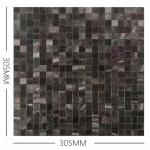 Mosaiikmetallalumiiniumplastpaneel Seinakleebis Iseliimuv Kuldne Abstraktne Veekindel K&ouml;&ouml;gi vannitoaplaadid Seinakujundused 30cm 30cm