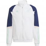Adidas Ajax Amsterdam Tiro 23 Presentatsioonijakk V&auml;rviplokk Disain Pikkade Varrukatega Retro Spordijakk Meeste Jakid Valge HZ7767 2XL