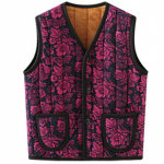 K-Grannycore Lilleline Fliisist Kimjangi Vest Jokki (Roosa nartsiss) &ndash; Karina ja Jennie inspireeritud retro hubane v&auml;limus Pink Daffodil (Free)