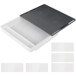 1/2 tk lauaaluse sahtli hoiukarp, peidetud isekleepuv kirjatarvete hoiusahtel kontorisse, koduorganisaatori tarvikud 1Pcs