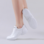 Aerobika kingad Valged Fitness kingad Spordi Cheerleading kingad Naiste Treening V&otilde;istlus Esitluskingad Pehme tald Lapsed 28