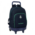 Sac &agrave; dos &agrave; roulettes enfant - safta - Compact - Amovible - 33x22x45 cm - Polyester - Bleu Marine - 2 compartiments