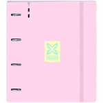 Classeur - SAFTA - MUNICH CANDY - 4 anneaux 35 mm - 100 feuilles A4 - Design enfant roosa