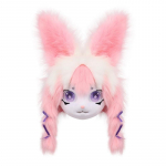 Karvane loomapea K&uuml;&uuml;likufursuit L&otilde;igatud mask Halloweeni maskeraad Cosplay kost&uuml;&uuml;mi rekvisiidid K&uuml;&uuml;likupea lastele t&auml;iskasvanutele