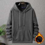 &Uuml;hev&auml;rvilised kapuutsid Meeste 12XL 10XL Suures suuruses kapuutsid S&uuml;gistalvine Paks fliisist kapuuts Meeste Suur 12XL Kapuutsiga Pullover Must 7XL tumehall v&auml;rv