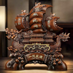 vaikne Loong Paadi purjeka skulptuurid ja kujukesed Kodu elutuba kontor Laua kaunistus ja tarvikud Rikkus &otilde;nn Kaunistus