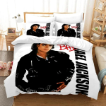 3 tk Michael Jackson voodipesukomplekt Pehme tekikott Komplekt Magamistoa kaunistus &Uuml;he Inimese Twin King Suurus 3D Tekikate Kodutekstiil 2/3 tk Duvet Cover Set&EU Single(135x200cm)
