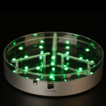 Patareitoitega LED-valgustusega alus P&ouml;&ouml;rlev v&auml;ljapanekualus Paneelialus RGB-puldiga 15cm