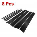 Must aknaliistu katte kleebised TOYOTA RAV4 RAV 4 2007- jaoks Kaunistus V&auml;lispind K&uuml;ljeukse sammaste postid Autotarvikud For RAV4 2007-2013