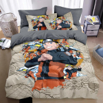 Anime Uzumaki Voodipesukomplektid Multifilm N-Naruto Tekikate ja Padjap&uuml;&uuml;r T&auml;iskasvanud Poiss T&uuml;druk Magamistoa Kaunistus Laste Kingitus AU Double(180*210cm)3pcs