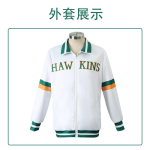 Stranger Things Cosplay Kost&uuml;&uuml;m Hellfire Club T-s&auml;rk Dustin S&auml;rk L white