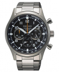 Seiko Meeste spordikronograafiga kvartsikell SSB447P1 must