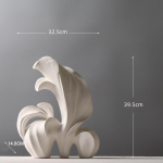 Keraamilised k&auml;sit&ouml;&ouml;esemed Abstraktse kunsti kaunistused Tiivad Lint K&auml;sit&ouml;&ouml;na valmistatud dekoratiivsed kujukesed Kodu kaunistamise tarvikud