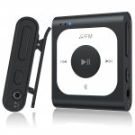 AGPTEK MP3 Bluetooth Suur Kadudeta FM Kiire Kompaktne ja Ideaalne ja Sisaldab H&auml;&auml;lejuhendit ja Jaapani Juhendit A51 Klipiga M&auml;ngija, 64GB, 5.1 must