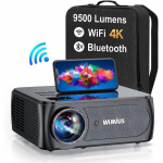 Vid&eacute;oprojecteur WiMiUS K8 - Full HD 1080P - 9500 Lumens - WiFi Bluetooth - Correction 4P-4D