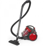Aspirateur Multi-cyclonique sans sac - LIVOO - DOH136R - 700 W - 16 kPa - 78 dB - 3 L - Filtre lavable - Rouge / Gris hall