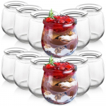 12x Klaaspurgid Purkid Mahutid Tassid Jogurtitopsid Magustoidud 300ml
