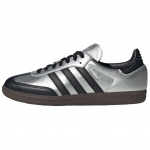 Adidas Originals Samba Comfortable And Lightweight Low top Skateboard Shoes Unisex Silver Black KI8464 42