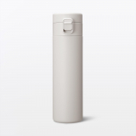 MUJI Vaakuumisolatsiooniga isoleeritud hall 76049111 pudel, &Uuml;he nupuvajutusega t&uuml;&uuml;p, 500 ml, Beež,