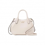 kate spade Pelmeeni T&auml;hestiku Logo Kontrastne Disain Teraline Nahast &Otilde;la Crossbody T&otilde;mblukuga Kott Mini Naiste Helebeež Basic Set (Bag + Dust Bag) valge
