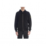 Stone Island Logo Kapuutsiga T&otilde;mblukuga Pikkade Varrukate Dressipluus Meeste dressipluusid Must K1S1561000-21S0060-V0029 XL